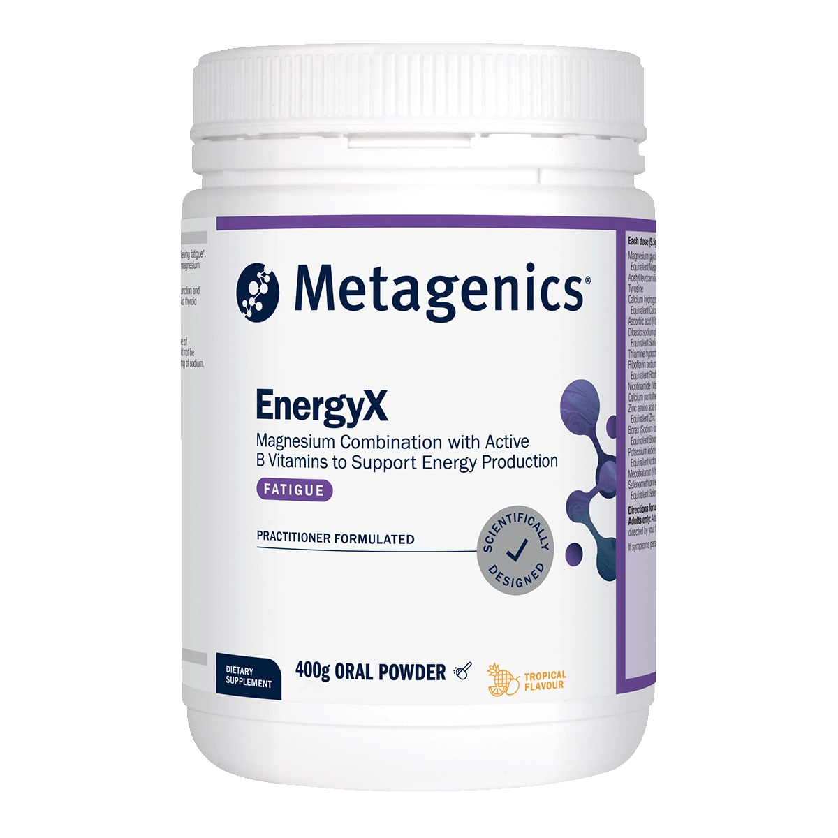 Metagenics EnergyX - 200g Tropical