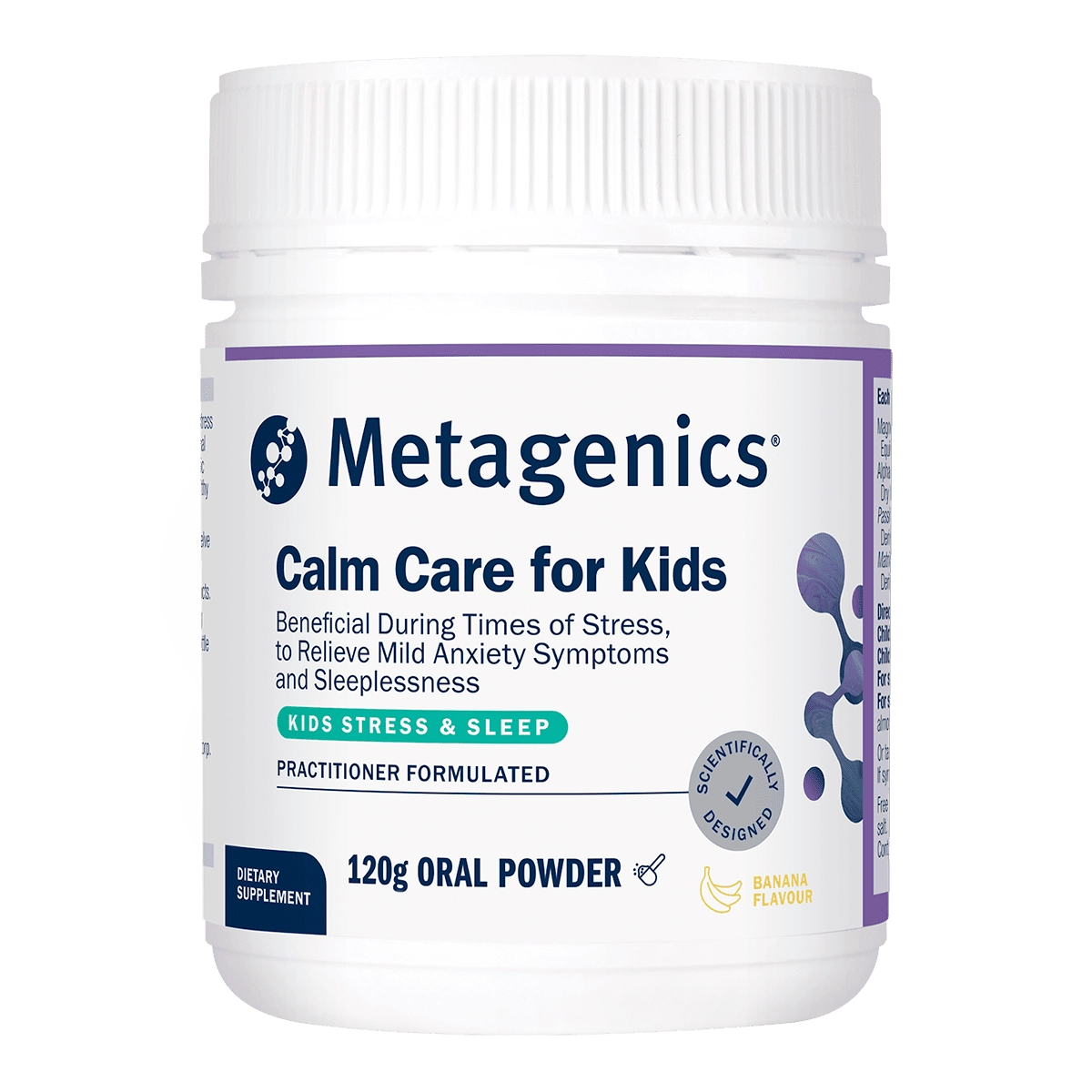 Metagenics Calm Care for Kids - 120g Banana